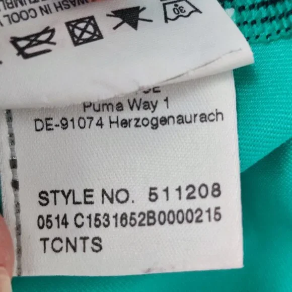 Puma ACTV Gym compression tank women's size S grey turquoise - Picture 6 of 14